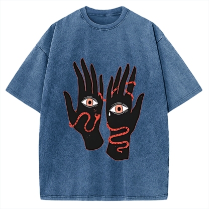 Designed The Eyes Will Not Deceive You Vintage Washed T-shirt