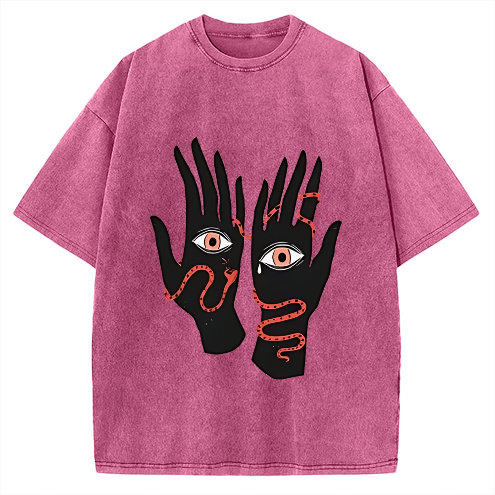 Designed The Eyes Will Not Deceive You Vintage Washed T-shirt