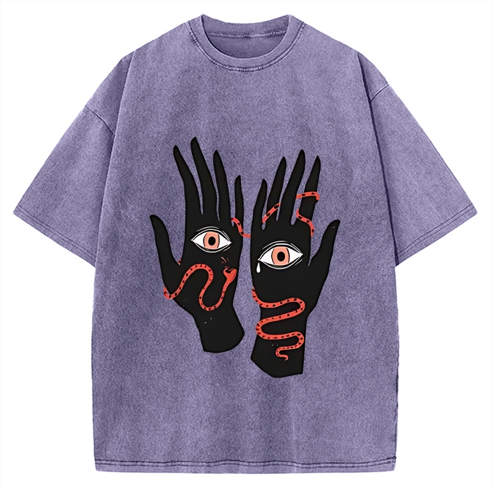 Designed The Eyes Will Not Deceive You Vintage Washed T-shirt