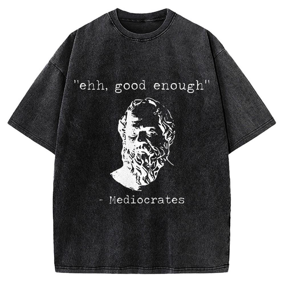 Mediocrates Meme Vintage Washed T-shirt