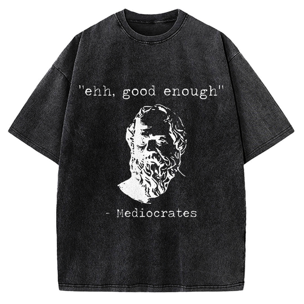 Mediocrates Meme Vintage Washed T-shirt