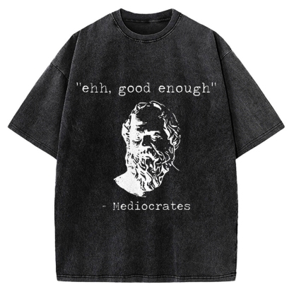 Mediocrates Meme Vintage Washed T-shirt