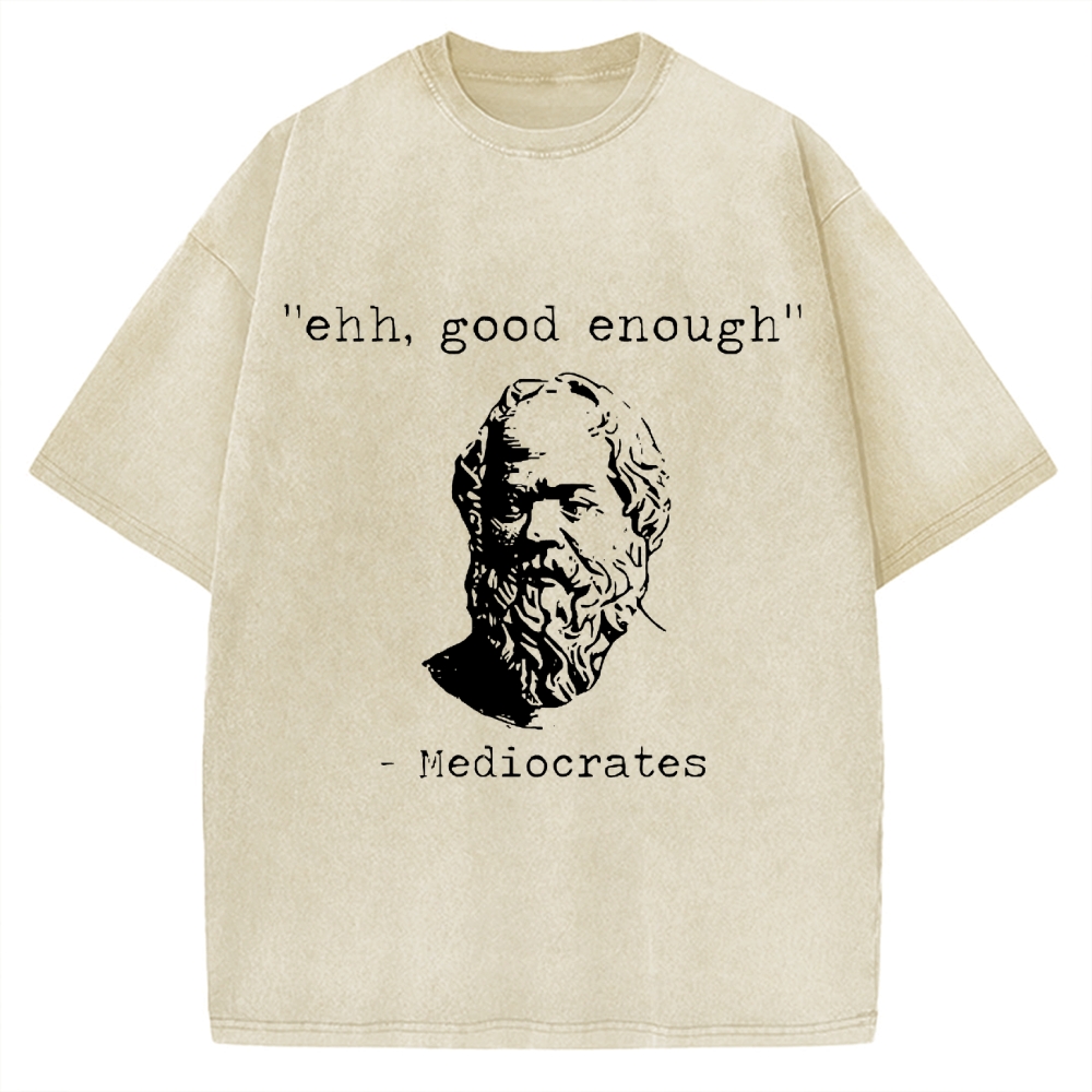 Mediocrates Meme Vintage Washed T-shirt