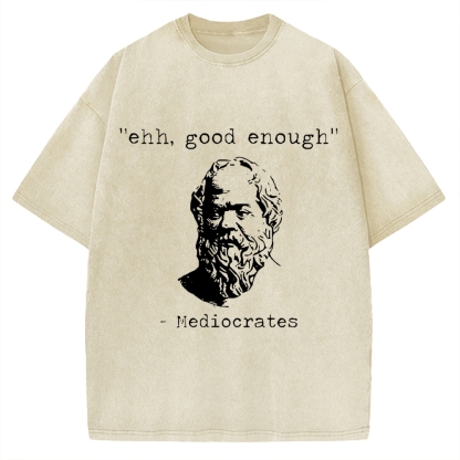 Mediocrates Meme Vintage Washed T-shirt