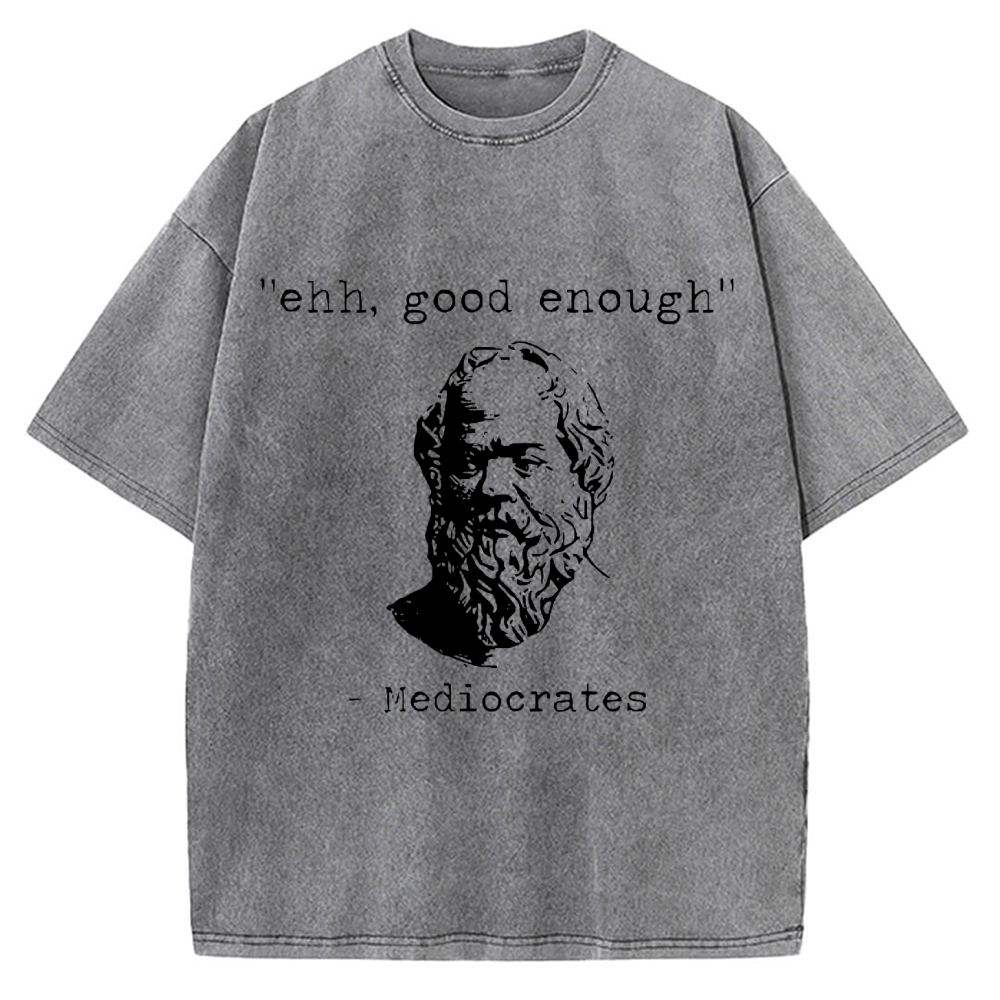 Mediocrates Meme Vintage Washed T-shirt