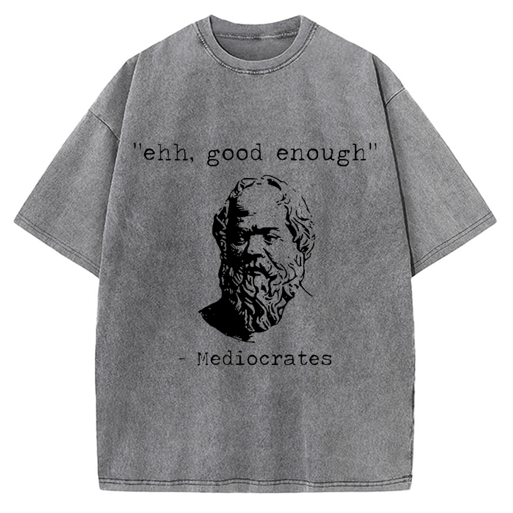 Mediocrates Meme Vintage Washed T-shirt