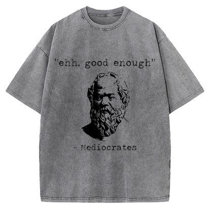 Mediocrates Meme Vintage Washed T-shirt