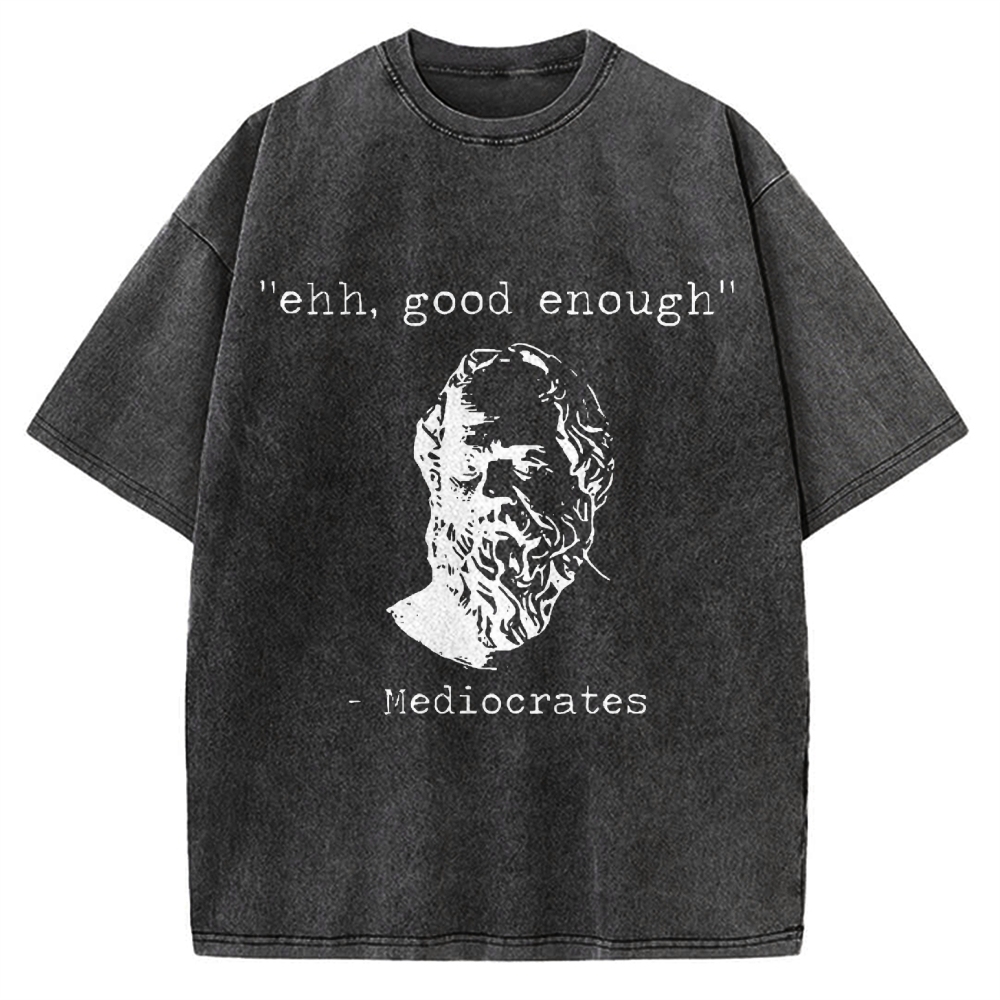 Mediocrates Meme Vintage Washed T-shirt