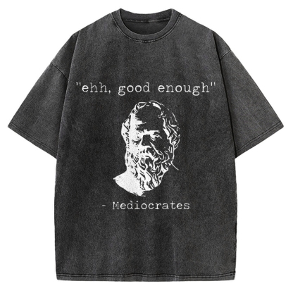 Mediocrates Meme Vintage Washed T-shirt