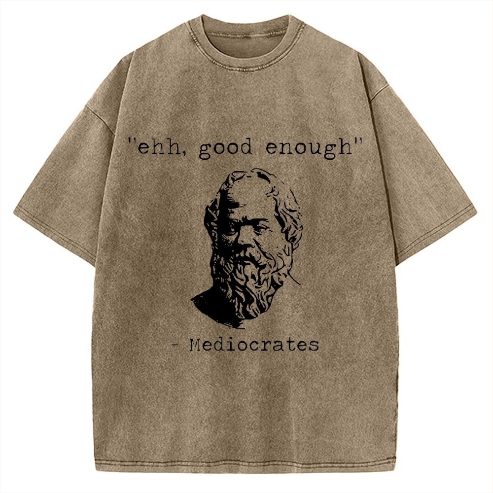 Mediocrates Meme Vintage Washed T-shirt