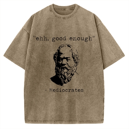 Mediocrates Meme Vintage Washed T-shirt