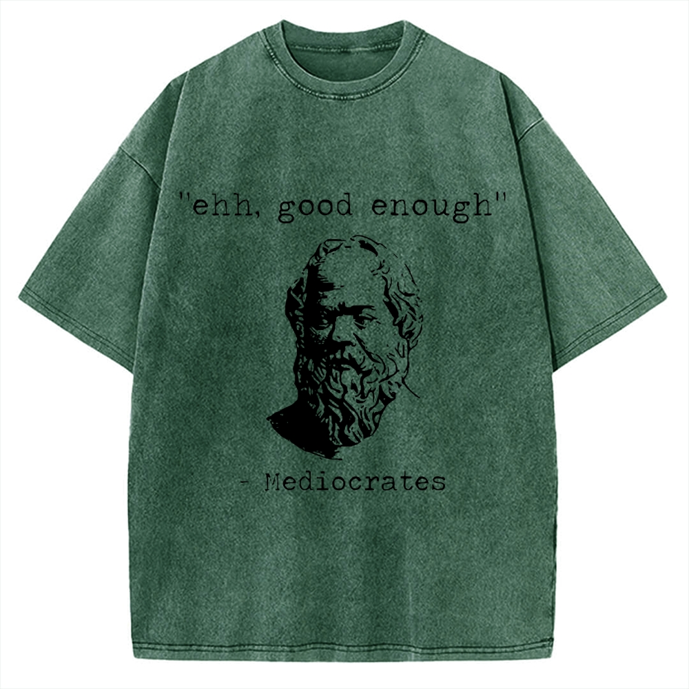 Mediocrates Meme Vintage Washed T-shirt