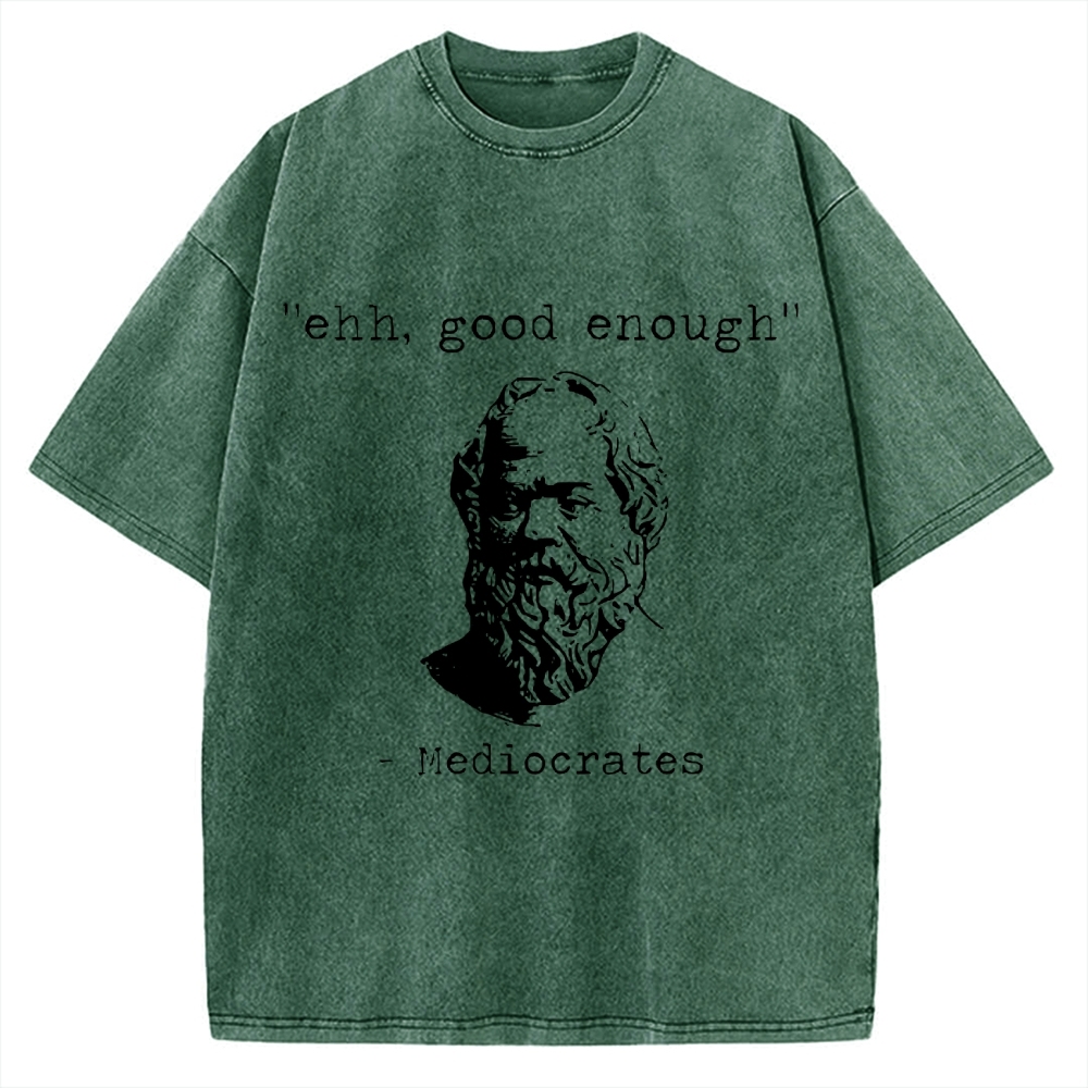 Mediocrates Meme Vintage Washed T-shirt