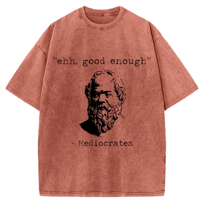 Mediocrates Meme Vintage Washed T-shirt