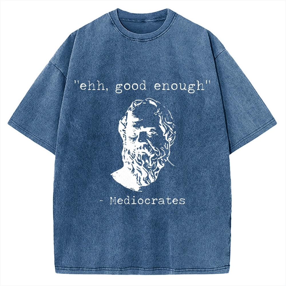 Mediocrates Meme Vintage Washed T-shirt