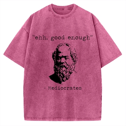 Mediocrates Meme Vintage Washed T-shirt