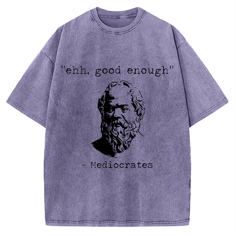 Mediocrates Meme Vintage Washed T-shirt
