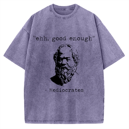 Mediocrates Meme Vintage Washed T-shirt