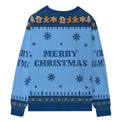 Cats Crows And Fish Unite for Christmas Ugly Sweatshirt