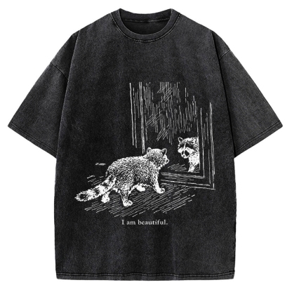 Beautiful Raccoon Vintage Washed T-shirt