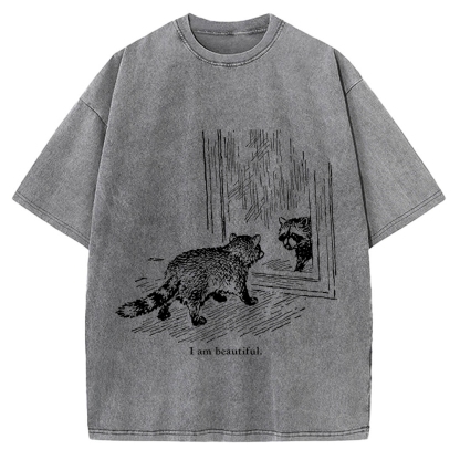 Beautiful Raccoon Vintage Washed T-shirt