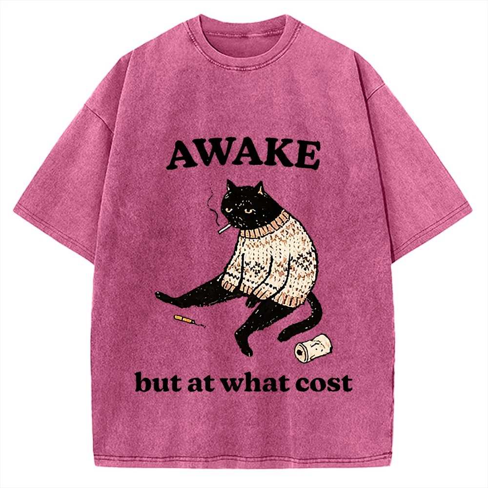 Decadent Smoking Cat Vintage Washed T-shirt