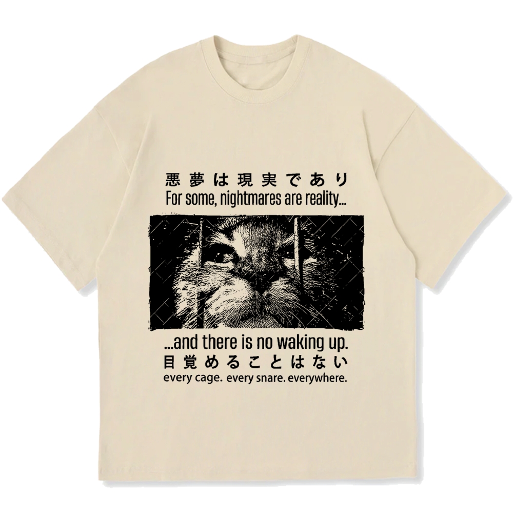 Night Cat Cotton casual T-shirt