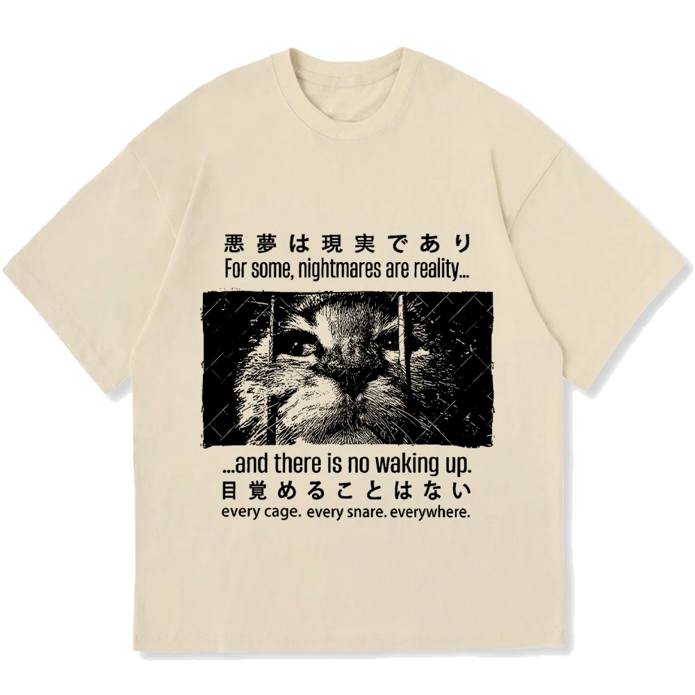 Night Cat Cotton casual T-shirt