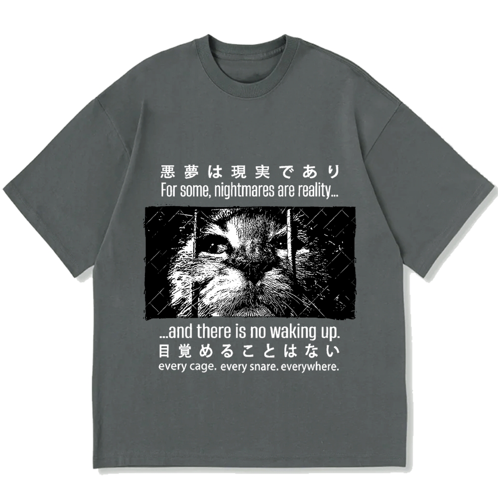 Night Cat Cotton casual T-shirt