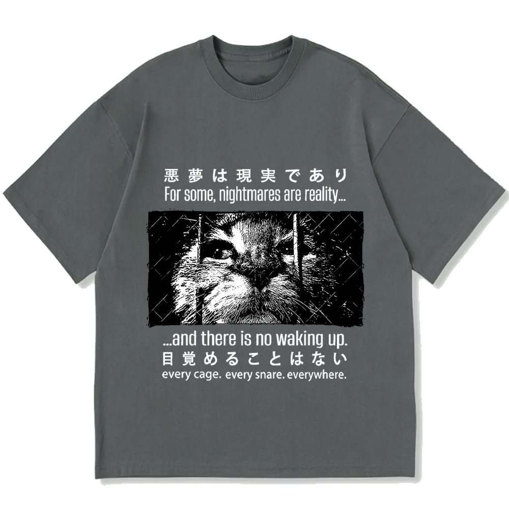 Night Cat Cotton casual T-shirt