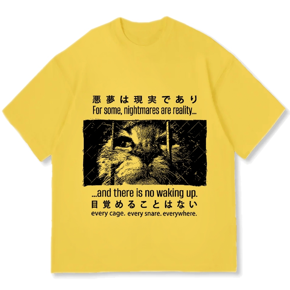 Night Cat Cotton casual T-shirt