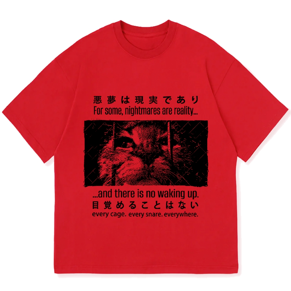 Night Cat Cotton casual T-shirt