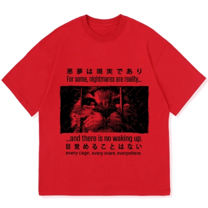 Night Cat Cotton casual T-shirt