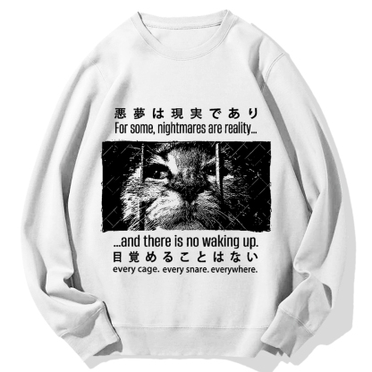 Nightmare Cat Cotton Sweatshirt