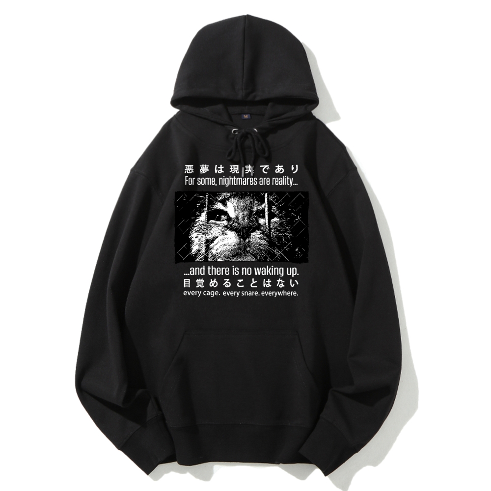 Nightmare Cat Cotton Hoodie 2511000347