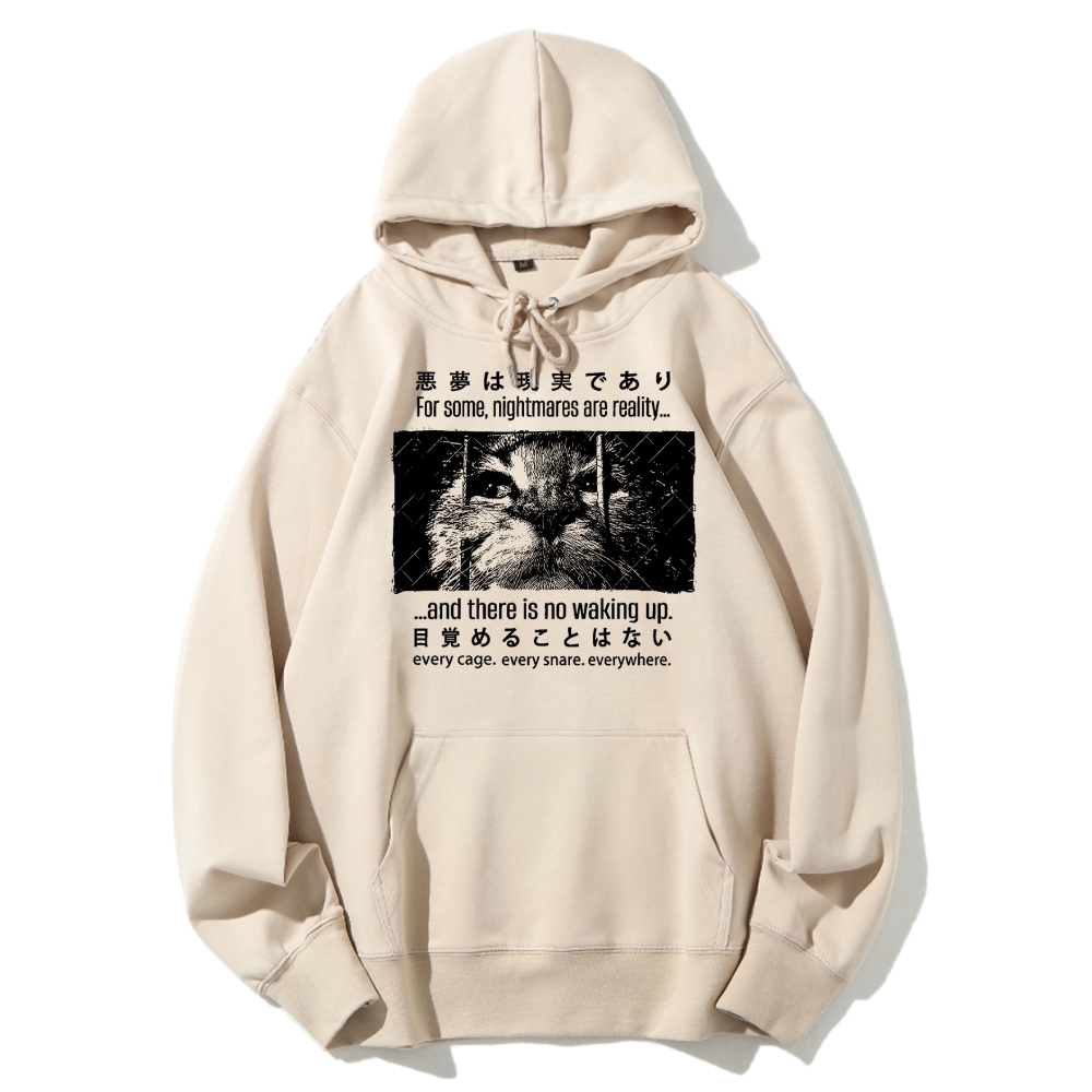 Nightmare Cat Cotton Hoodie 2511000347