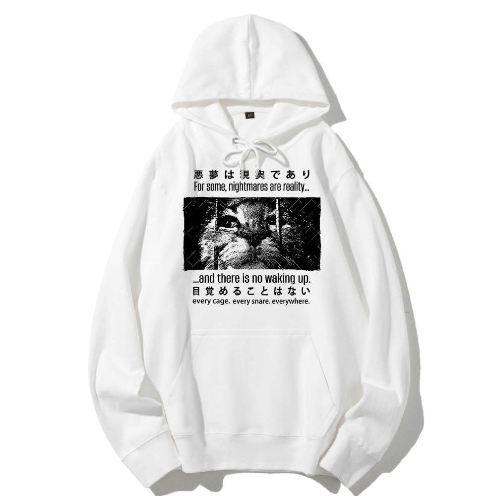 Nightmare Cat Cotton Hoodie 2511000347