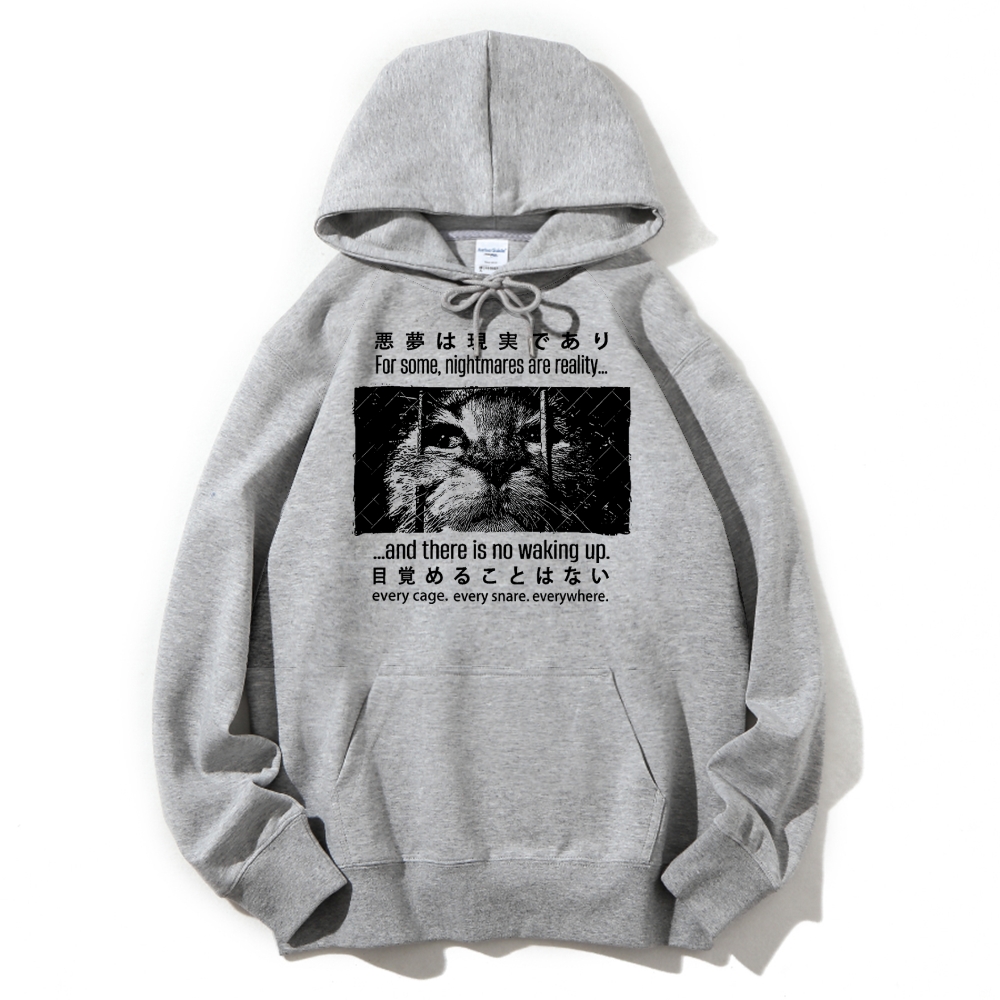 Nightmare Cat Cotton Hoodie 2511000347