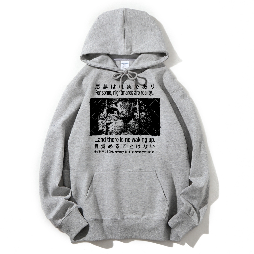 Nightmare Cat Cotton Hoodie 2511000347