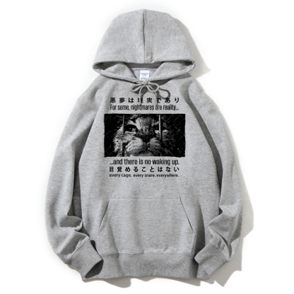 Nightmare Cat Cotton Hoodie 2511000347