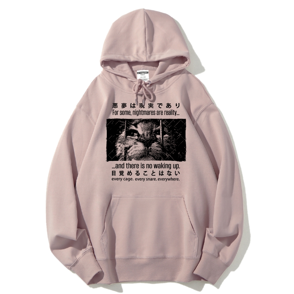 Nightmare Cat Cotton Hoodie 2511000347