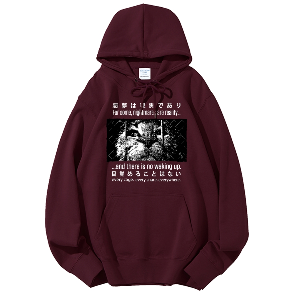 Nightmare Cat Cotton Hoodie 2511000347