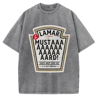 Lamar Mustard TV Off Essential Music Vintage Washed T-shirt