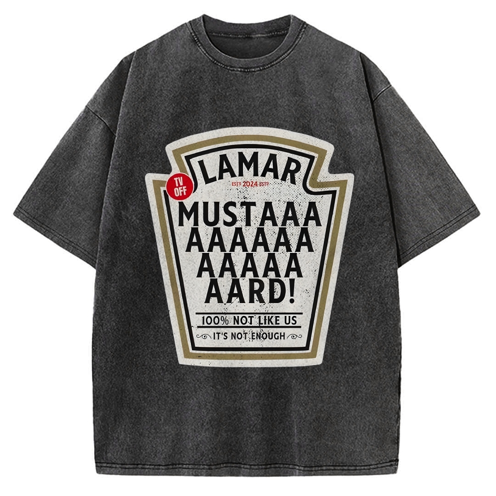 Lamar Mustard TV Off Essential Music Vintage Washed T-shirt