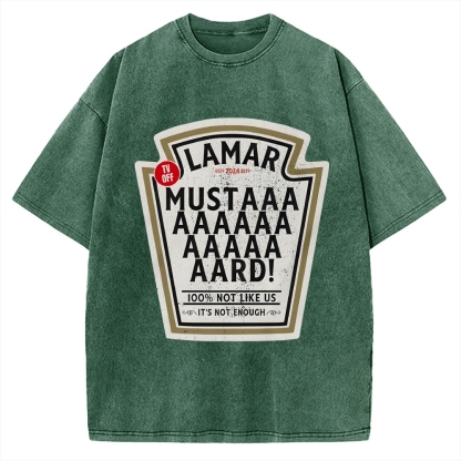 Lamar Mustard TV Off Essential Music Vintage Washed T-shirt