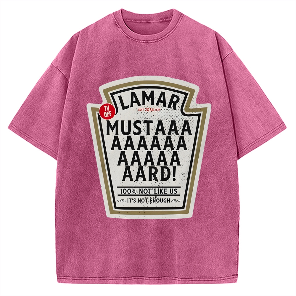 Lamar Mustard TV Off Essential Music Vintage Washed T-shirt