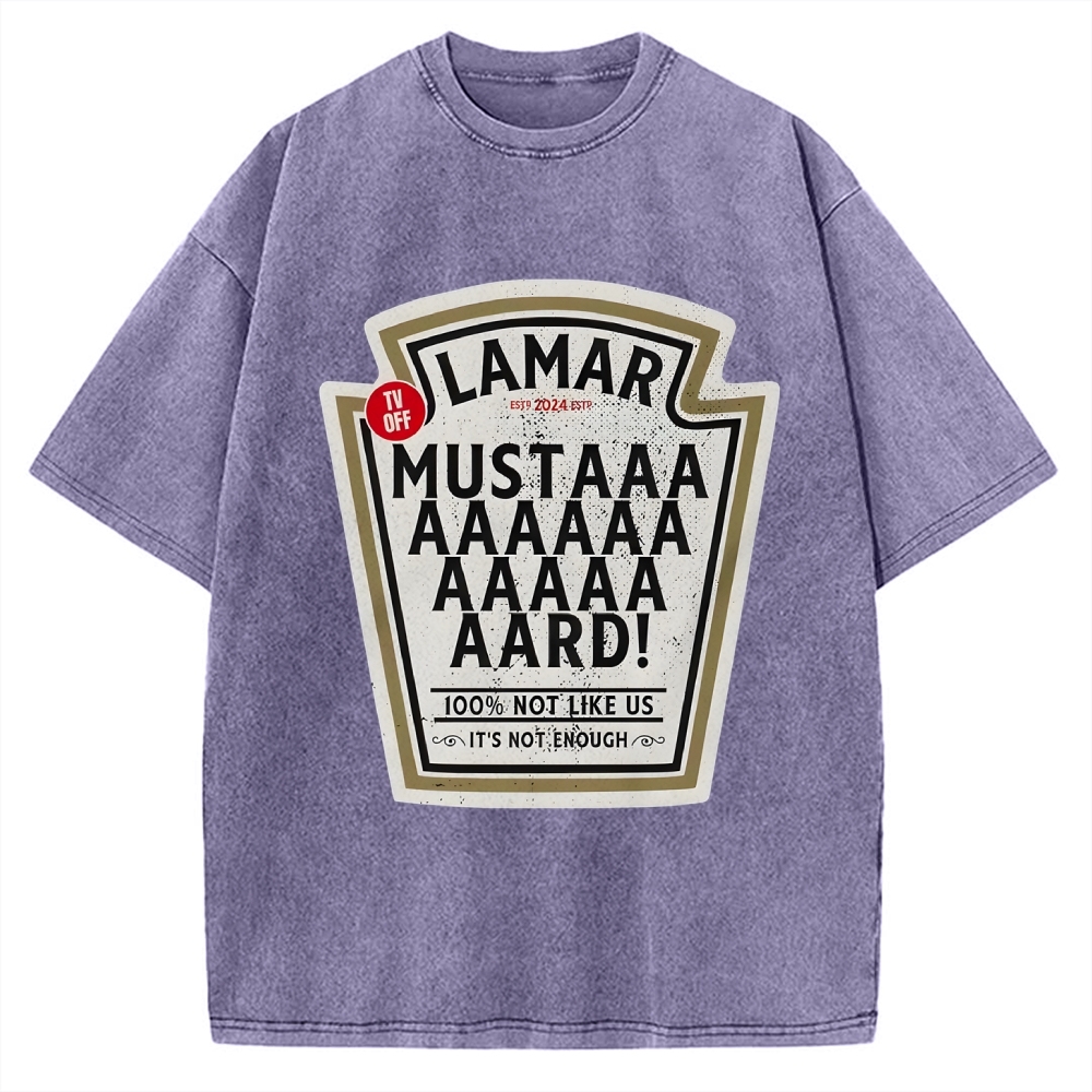 Lamar Mustard TV Off Essential Music Vintage Washed T-shirt