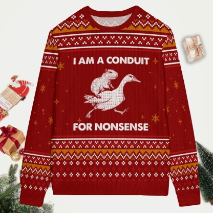 For Nonsense Christmas Ugly Sweatshirt