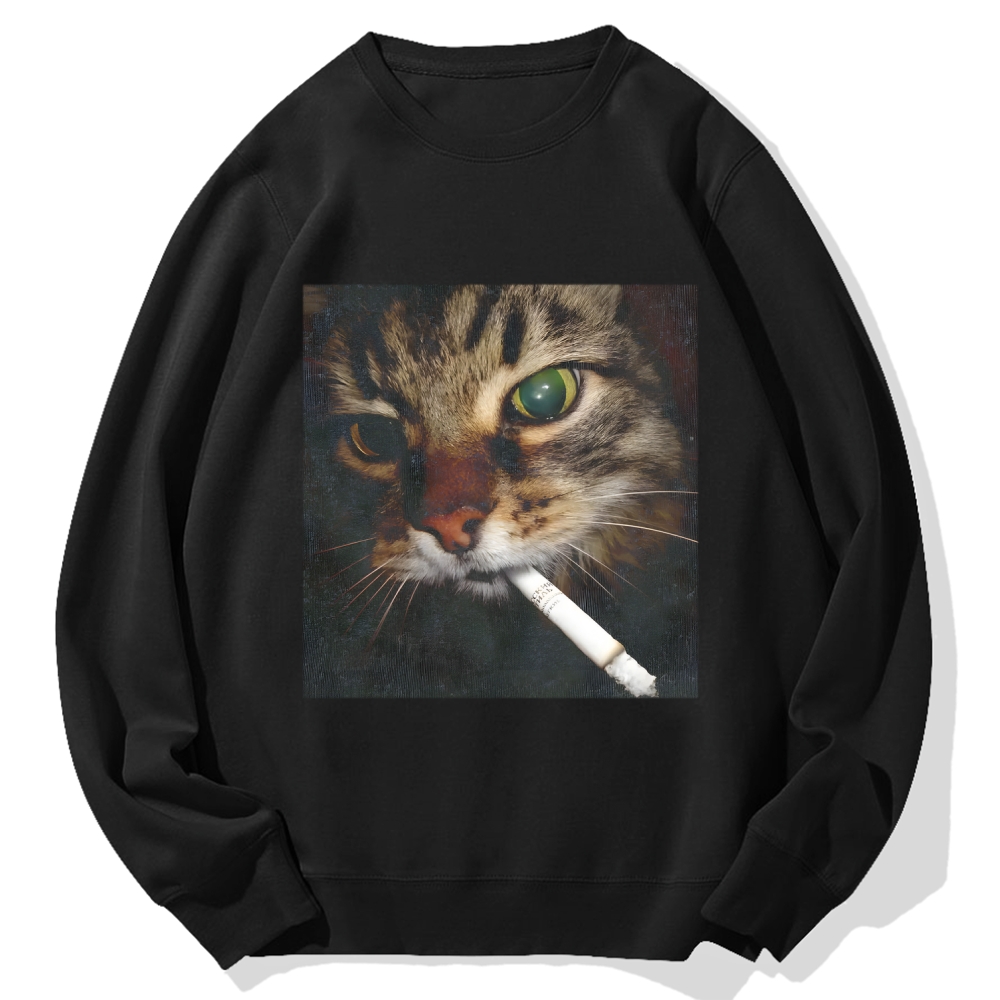 Cat Cotton Sweatshirt