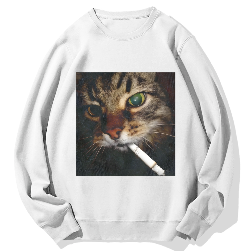 Cat Cotton Sweatshirt